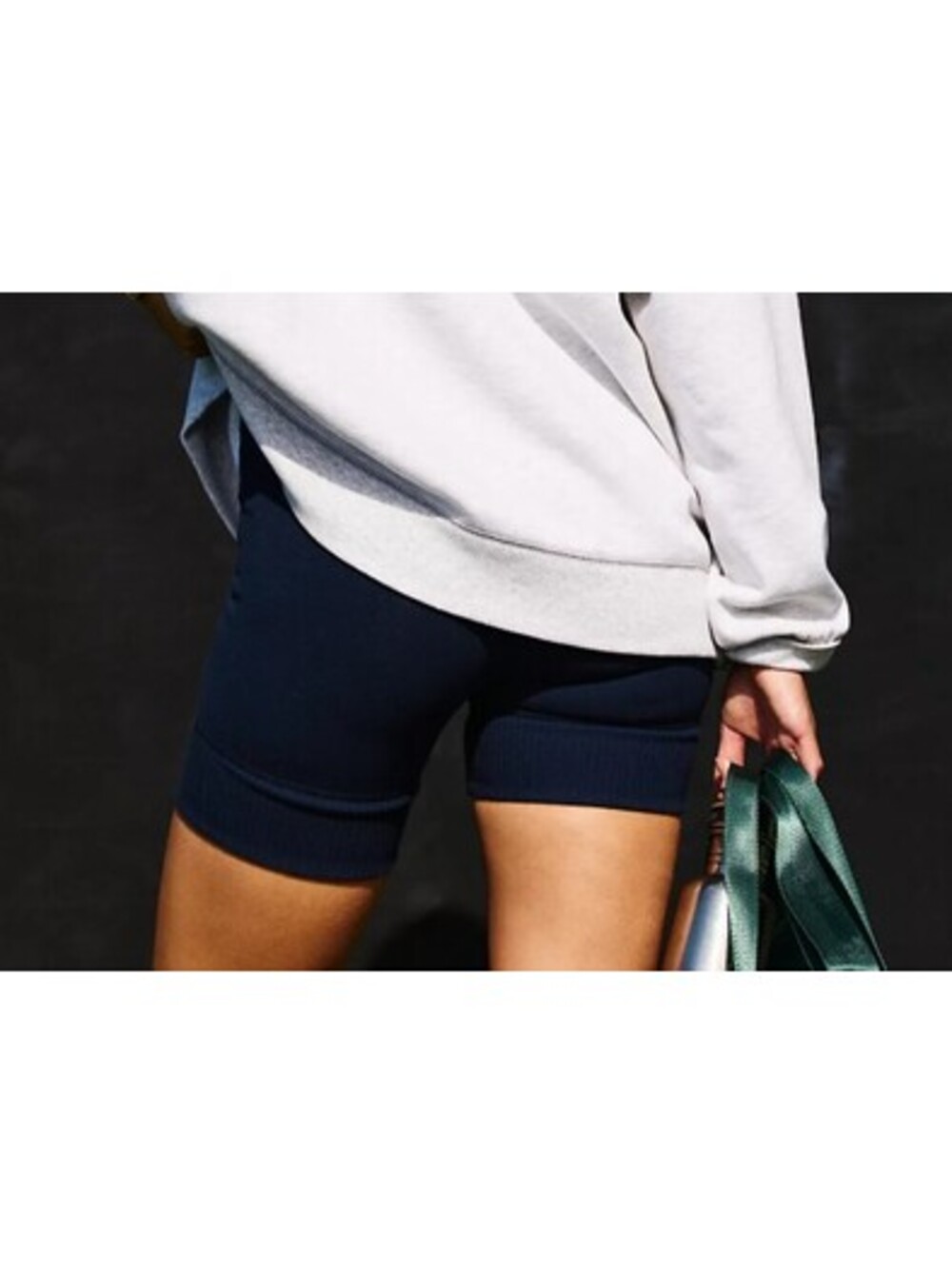 Free People Movement Navy Biker Shorts - Women's Large NWOT - Picture 2 of 7